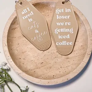 Retro vintage motel keychain