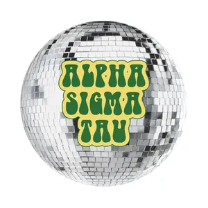 Alpha Sigma Tau Disco Sorority Button