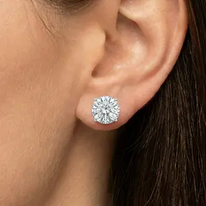 6.10ctw IGI Certified Lab-Grown Diamond stud Earrings – 3.01ct & 3.09ct | 4 prong