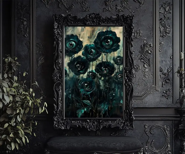 Victorian Gothic unframed Poster, Macabre Wall Art, Forestcore, Witchy Vibes, Surreal ArtWall Art, Dark Academia Home Decor,Gift Idea