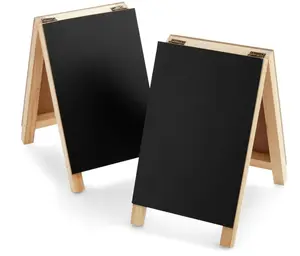 Mini Chalkboard Easel Signs for Tabletop Decorations, Food Display, Message Boards, Business, Wedding, Catering Events, Coffee Shop (4.5x7.5 in )