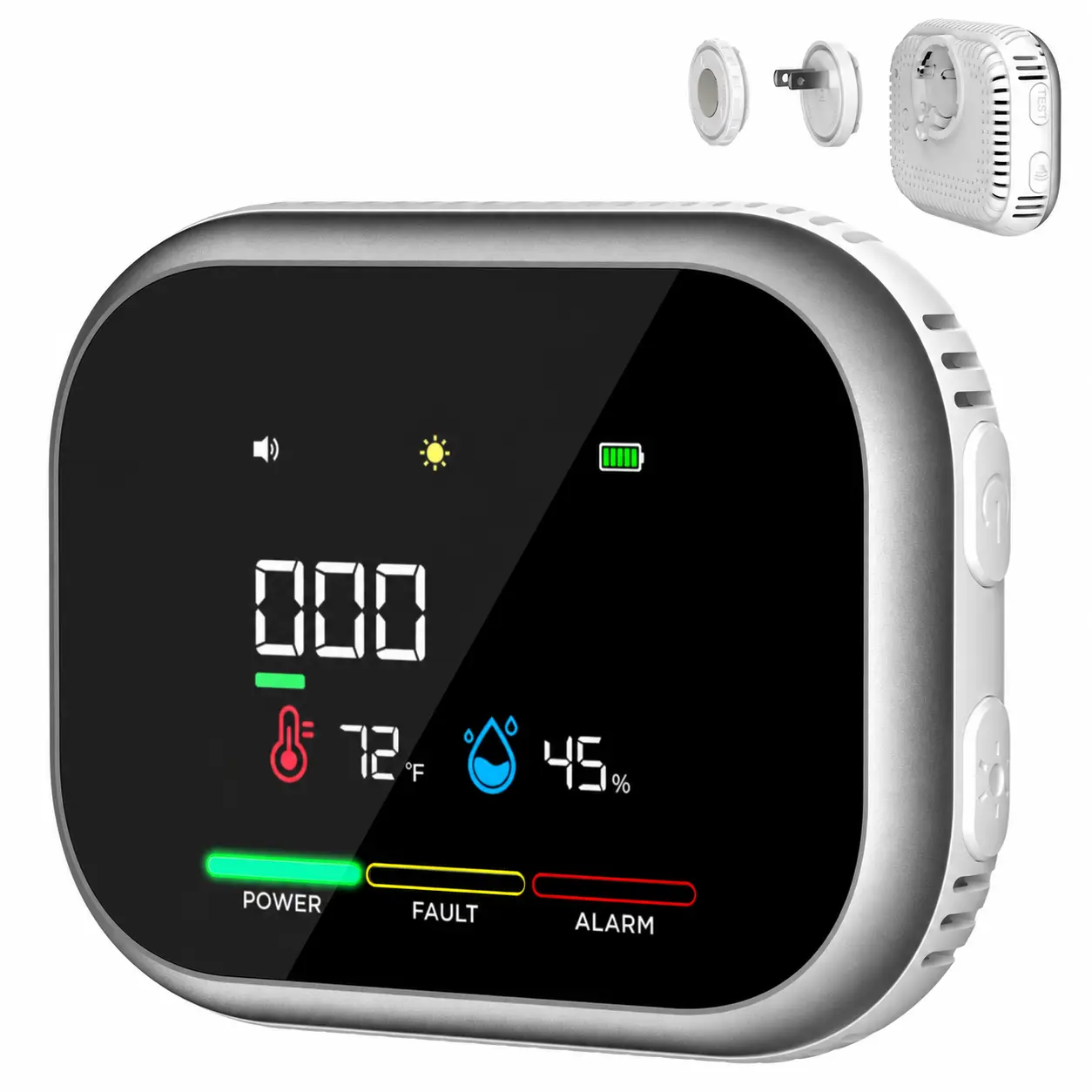 VASAIKO Digital Indoor Temperature & Humidity Monitor with Color Display for Home and Office