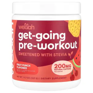 Wellah Get-Going Pre-Workout, Fruit Punch, 11.7 oz (327 g)
