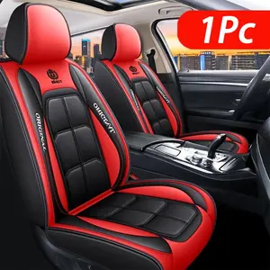 Waterproof Leather Car Seat Covers Set, Full Coverage, Fashionable Dark Color Options, Fits Most Cars, Durable and Stylish Interior Accessories