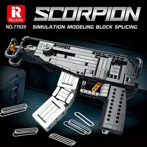 Reobrix Scorpion 77029 Building Block Water Rocket Launcher Watergun Water Cannon Assembleable Educational Toy for Boys Ideal Gift Waterblaster