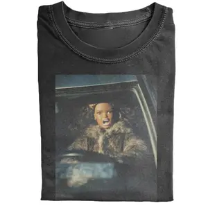 Driving Black Doll Face Shirt, Funny Meme T-Shirt, Doll Face Graphic Tee, Viral Internet Humor Shirt, Y2K Aesthetic, Gift for Her, Casual Everyday Style, Fast Shipping USA