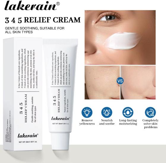 345 Relief Cream Address Blemishes Nourish Skin And Provide Moisturizing And Calming Lifting Beauty Moisturizer Korean Product