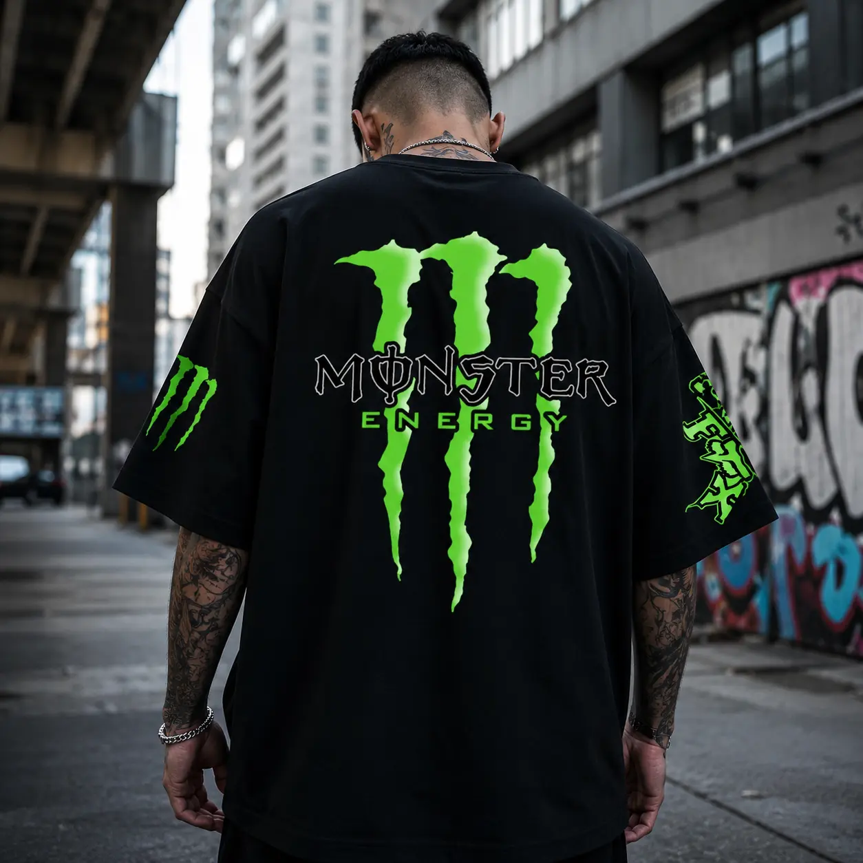 Energy Oversized Graphic T-Shirt, Vintage Streetwear Tee, Unisex Cotton Casual Shirt