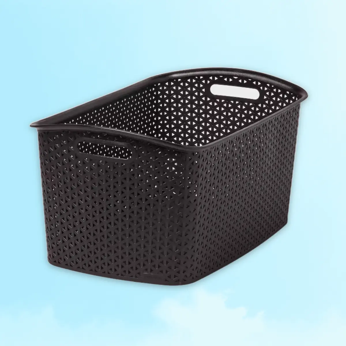 Y-Weave Jumbo Decorative Storage Basket Black - for Home Storage, Brightroom