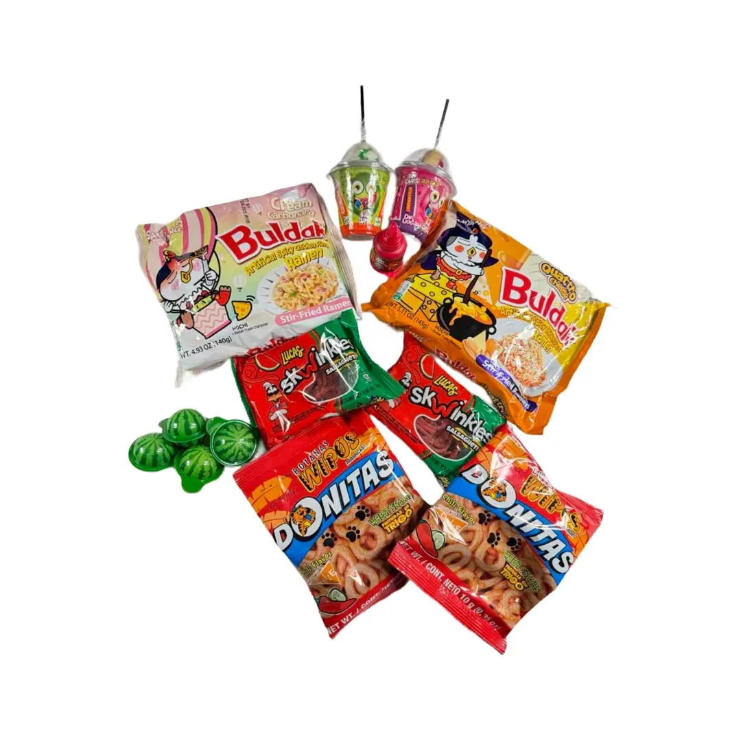 Samyang Buldak&Candy Sanck pack(Mexican candy Chili Fkavor Snacks Skwinkles )