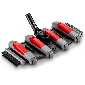 Manual Swimming Pool Vacuum Cleaner Attachment Head, Flexible Weighted Direction-Control with Side Brushes, Vinyl Liner Safe for Inground & Above Ground Pools (Pole Sold Separately)