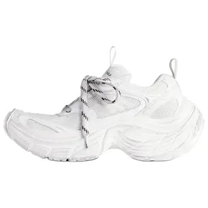 Balenciaga 6XL Round-Toe Lace-Up Low-Top Dad Sneakers for Men in Gray-White Trending Shoes, House White Official Shoes to Get / Maison Mihara