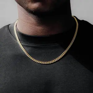 Real 14k Gold Cuban Link Men’s Women’s Chain 20in 4mm Stamped 14k
