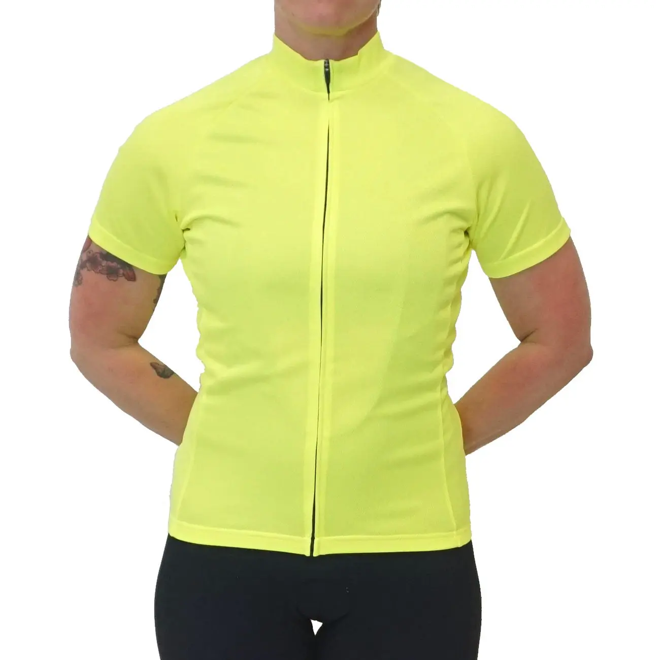 Women's Ride Fit Jersey - Hi Vis Yellow