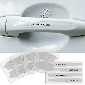 Lexus Car Door Handle Protective Film, Waterproof Sunproof Scratch-Resistant, Personalized Body Decal Sticker, Exterior Decoration Accessories, Sticker For Cars
