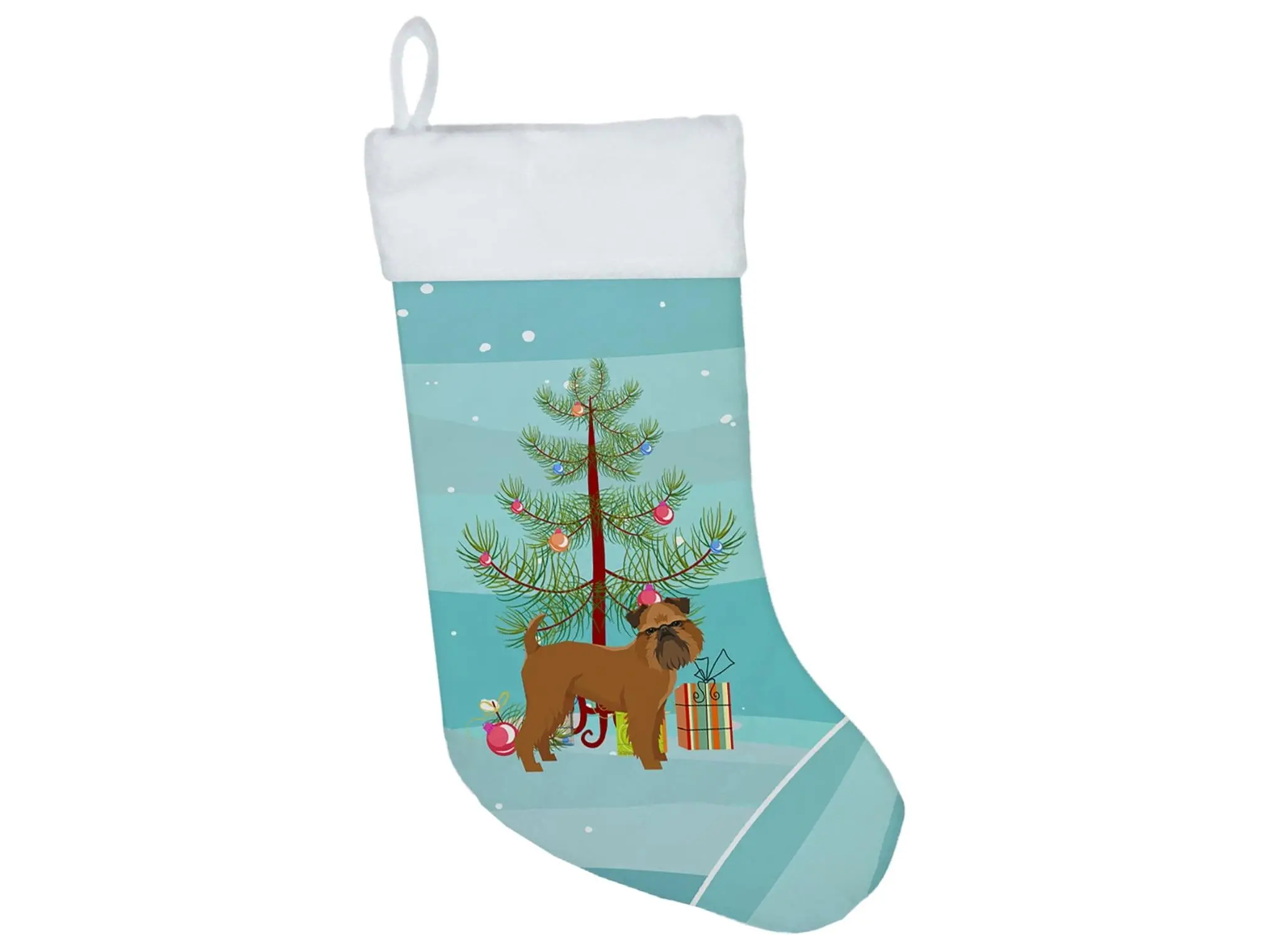 Brussels Griffon Christmas Tree Christmas Stocking