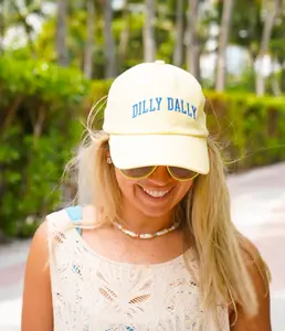 Dilly Dally - Butter Yellow Dad Cap - KenzKustomz