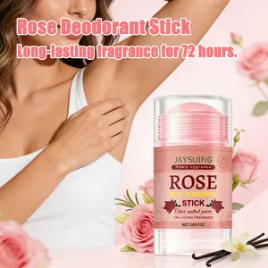 Jaysuing Rose & Mint Deodorant Stick 30g, Contains Rose, Mint & Vitamin E, Long-Lasting Freshness, Suitable for Underarms & Body Odor