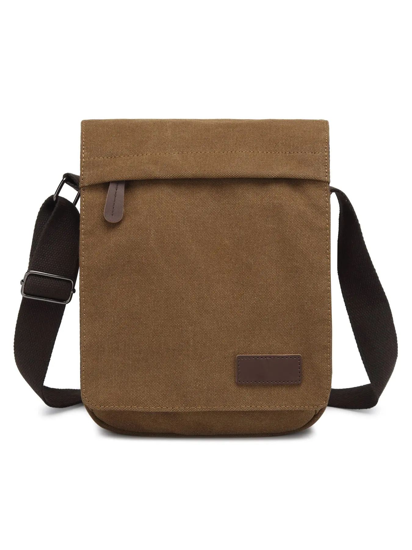 Men's Canvas Shoulder Bag Retro Messenger Bag Travel Multifunctional Crossbody Bag Multi Pockets Casual for Daily Use Fishing Camping Hiking Working Shopping School Holiday Outdoor Zipper Crossbody Bag