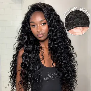 Celie Hair Summer Vibe Beach Curly Ready Go Half Wig Invisible Hairline 180% & 250% Density Glueless Human Hair Wigs No Lace Seamless Flip Over Wig Beginner Friendly