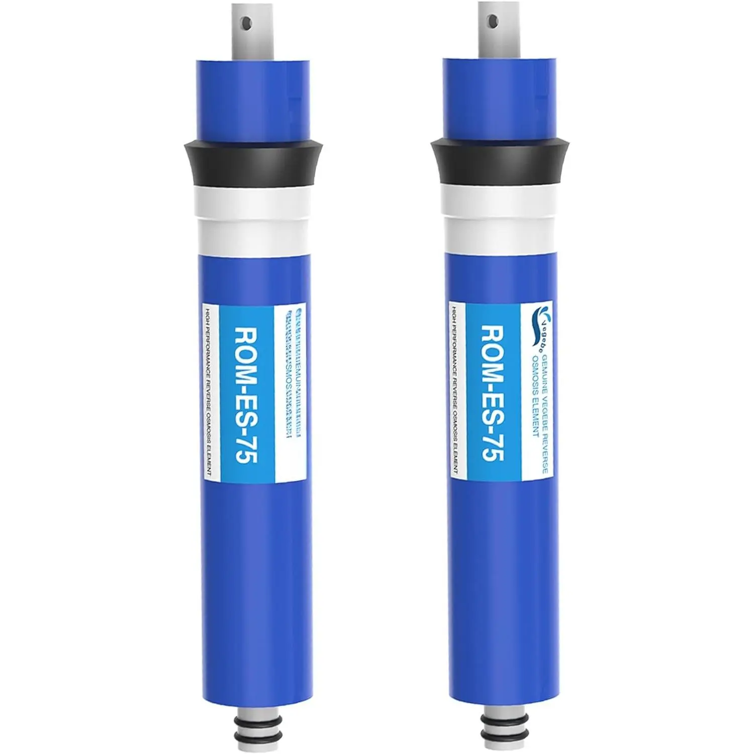 75 GPD RO Membrane Filter 12"x1.8" Reverse Osmosis Membrane Element Replacement Fits Under Sink RO Drinking Water Filter Filtration Purifier System, 2 Pack