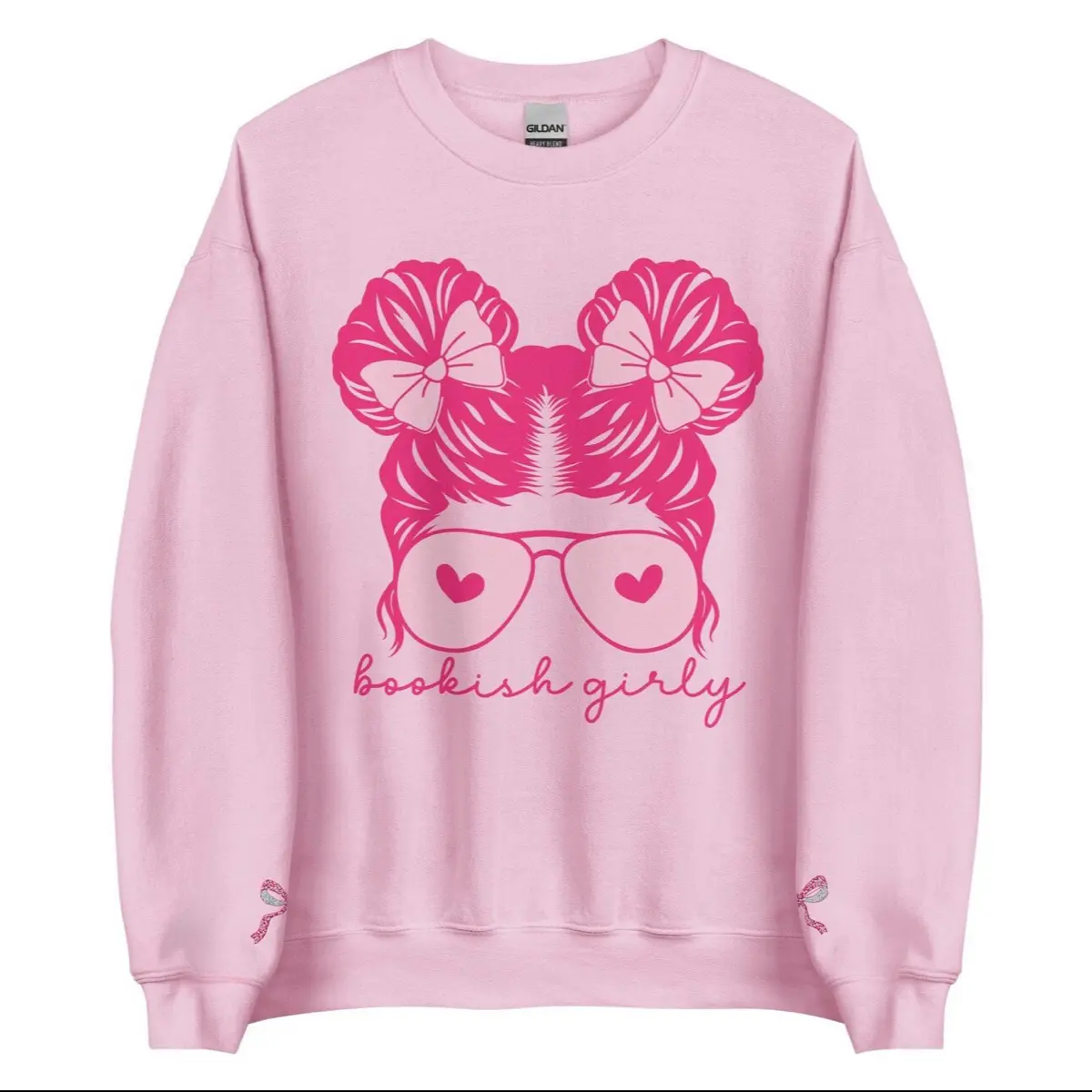 Coquette Book Girly, Cute Coquette Sweater, Cute Pink Coquette Sweater For Women, Cute Sweater For Women, Coquette Hoodie, Embroidered, Bow, Cute Women's Sweaters, Sweatshirt