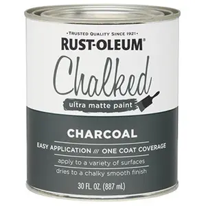 Rustoleum 285144 1 Quart- Charcoal Chalked Paint