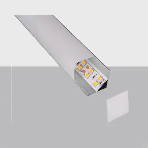 C006D Aluminum Corner LED Profile | Square Cover