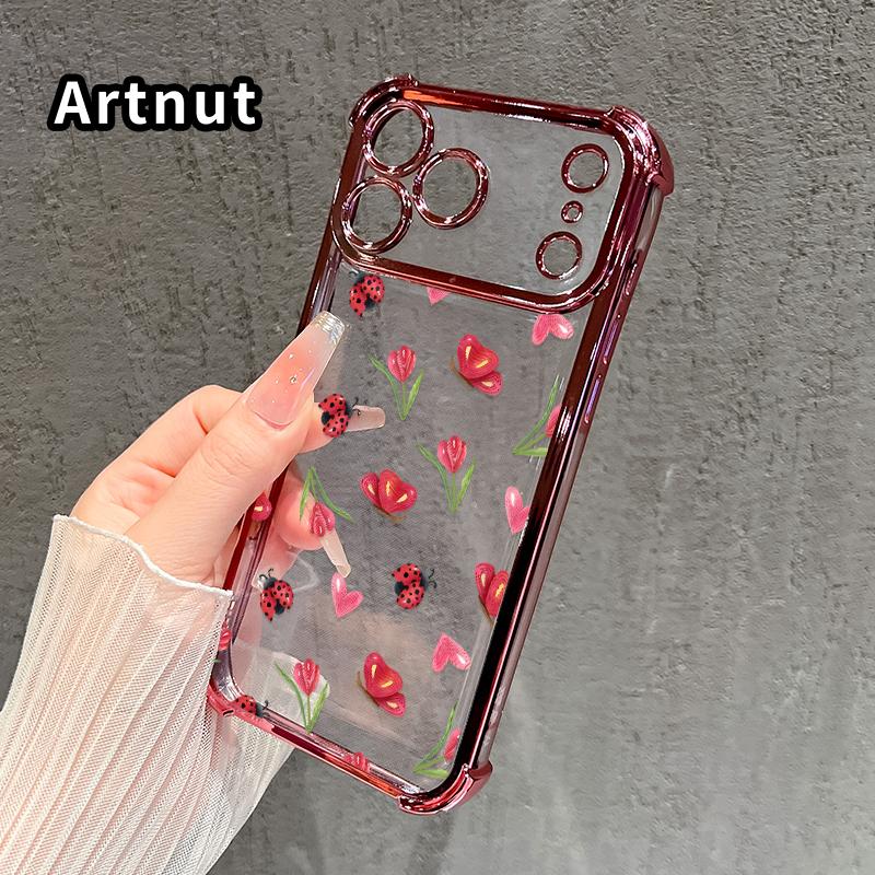 Cute Ladybug Pattern Anti-drop Phone Case for iPhone 17 Air 16E 15 Pro Max 14 Plus 13 12 Promax 11 Durable Total Protective Shockproof Transparent Cover Casing Cute Ladybug Pattern Anti-drop Phone Case for iPhone 17 Air 16E 15 Pro Max 14 Plus 13 12 Promax 11 Durable Total Protective Shockproof Transparent Cover Casing