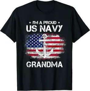 US Navy Proud Grandma - Proud US Navy Grandma Veteran Day T-Shirt - Zofisteffen Shop 79B09K3K3HQ6