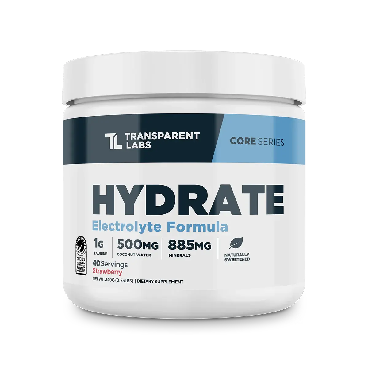 Transparent Labs Sugar-Free Electrolyte Powder - Magnesium-Infused Electrolyte Complex for Hydration Boost, Muscle Support, Daily Nutrition Supplement