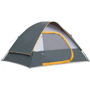 Camping Tent 2-4 Person, Waterproof Windproof Tent with Rainfly Easy Set up-Portable Dome Tents for Camping-