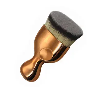 Flat Foundation Brush High Density Face Body Kabuki Makeup Brush for Liquid Foundation Powder Cream Contour Buffing Stippling Blending (Rose gold) springtok