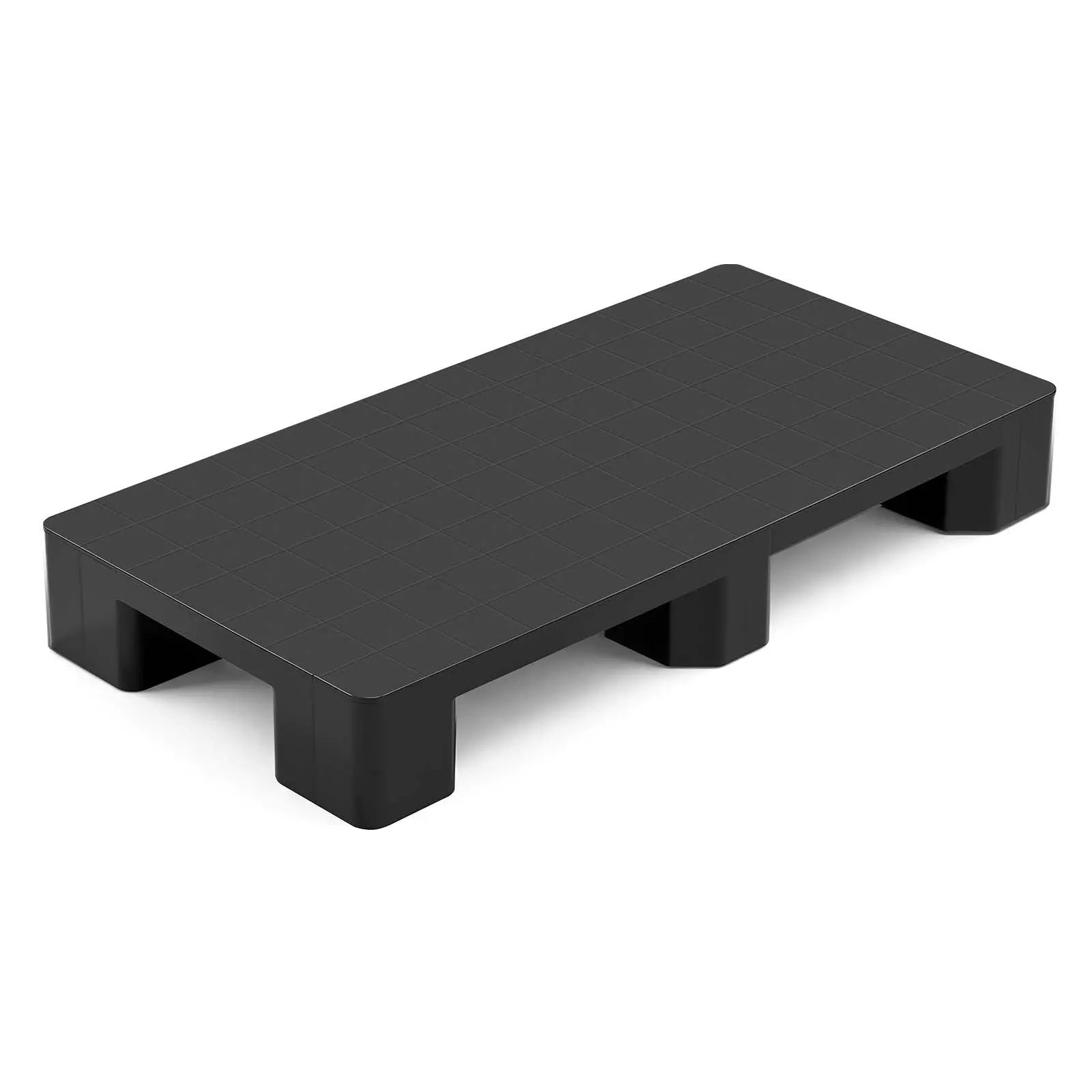 【SummerFinds】VEVOR HDPE Plastic Pallet, 1 Stackable Black Storage Organizer (39.4"x19.7"x5.4") with 2205 lbs Load Capacity, Practical Design Tool-Free Setup, Waterproof Slip-Resistant Floor Pad for Warehouses, Fathers Day Home Organization