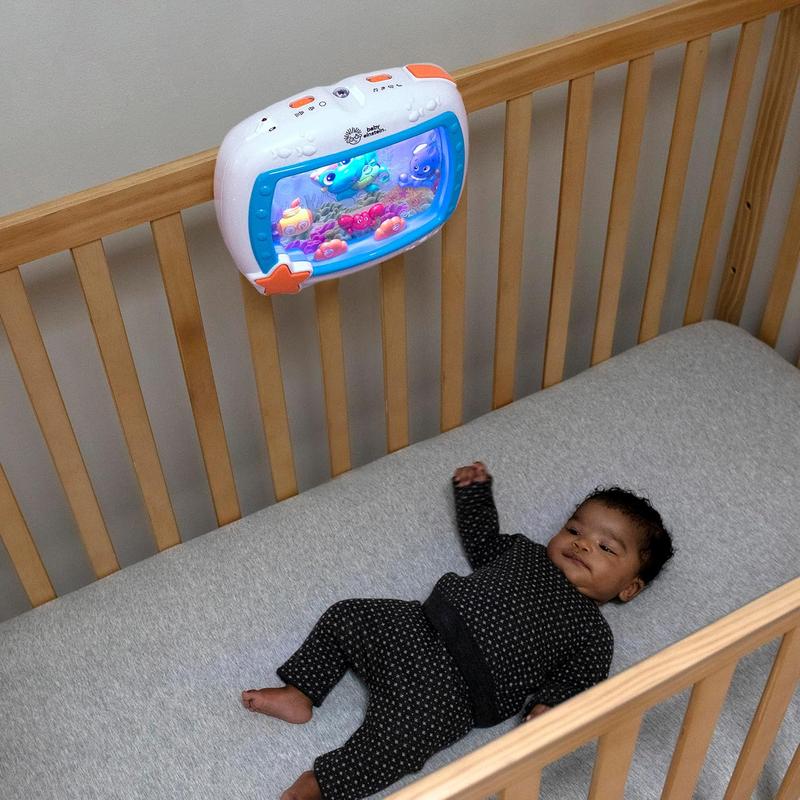 Baby Einstein Sea Dreams Soother Musical Crib Toy and Sound Machine, Newborn and up - Blue and Pink