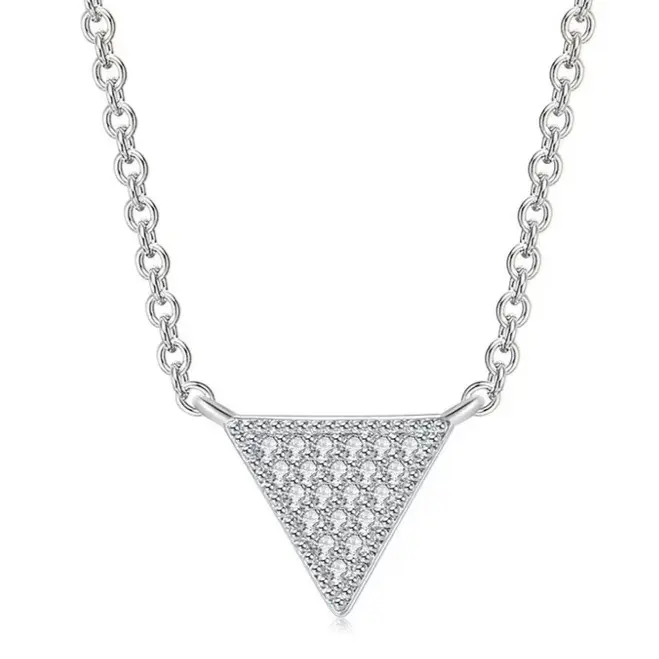 Juno Valentino Pyramid Pendant Necklace for Casual or Formal Occasions - Elegant and Classy