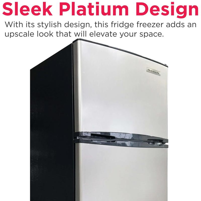 Frigidaire 7.5 Cu. ft. Platinum Series Refrigerator Standard Door Style Stainless Look 7.5 Cu. ft. Capacity Premium Model