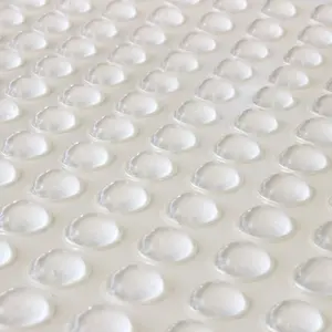 Furniture Bumpers - Clear Adhesive Bumper Pads Surface Protection for Wall and Wooden Floor Come with 100 count (Hemispherical)