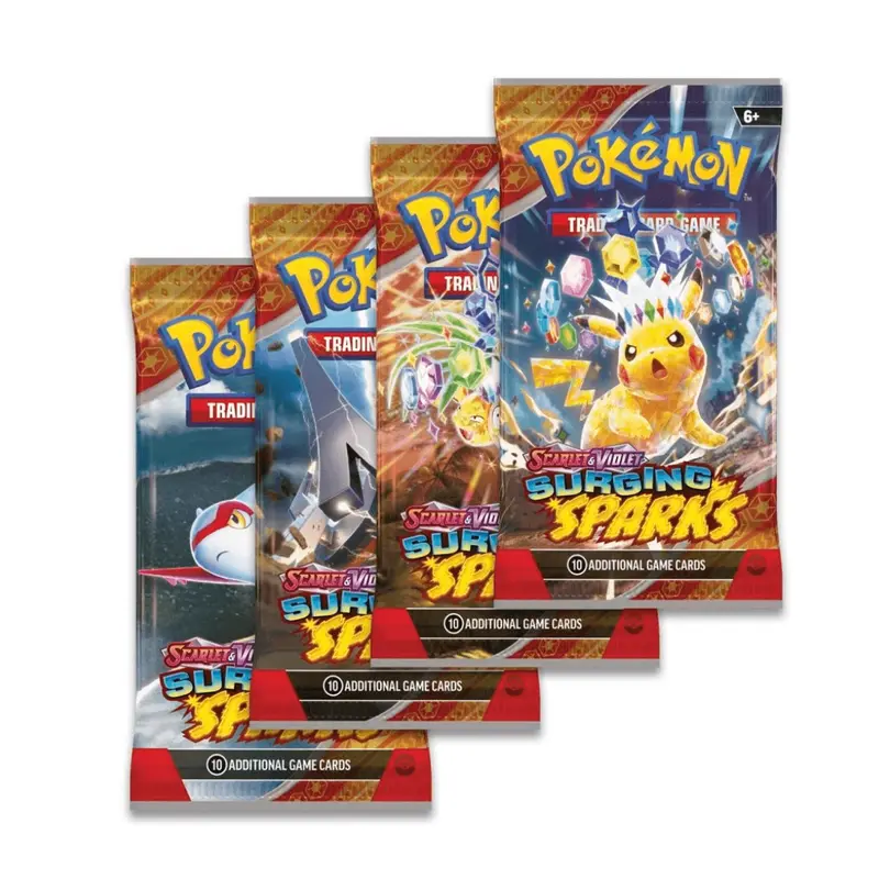Pokemon Trading Card Game Surging Sparks Booster Pack Random - TikTok Shop