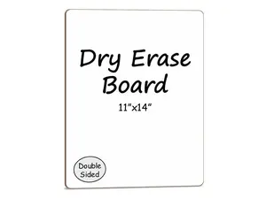 Double Sided Dry Erase Whiteboard 11"x14"