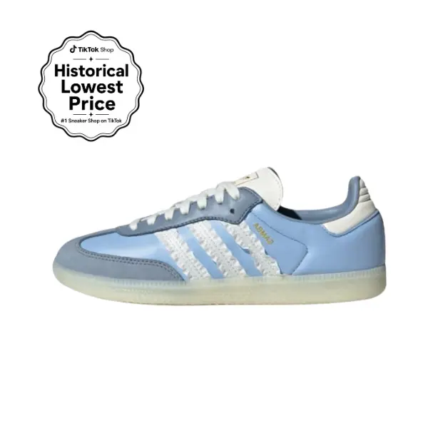 Adidas Samba Clear Sky Ruffle White Women's Perfect Daily Casual Comfort Fashion Footwear Walking Sneaker Trainer Shoe Girl