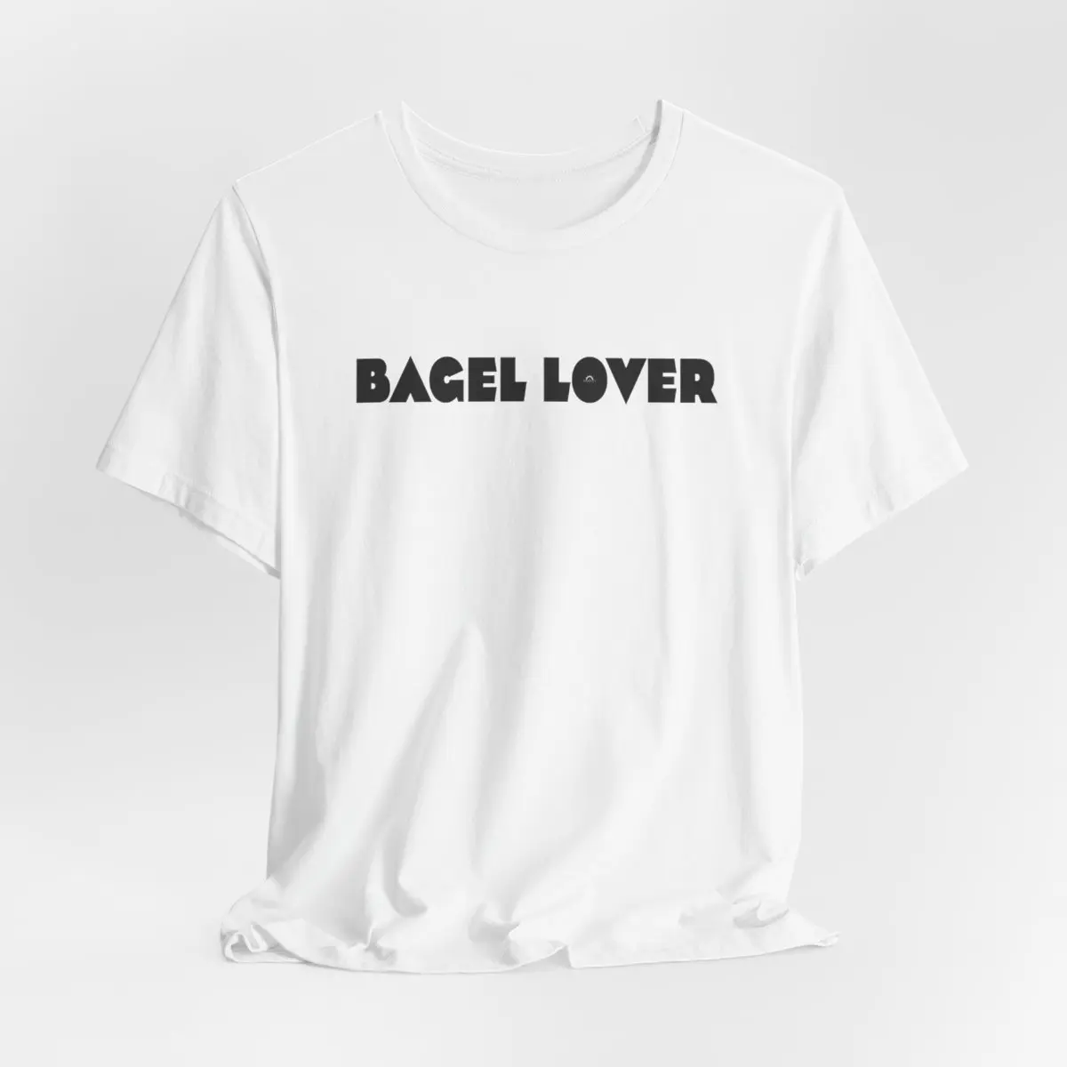 Bagel Lover Unisex Tee - Comfortable T-Shirt for Bagel Enthusiasts, Simple Tee for Casual Wear, Bagel Lover and Foodie Gift