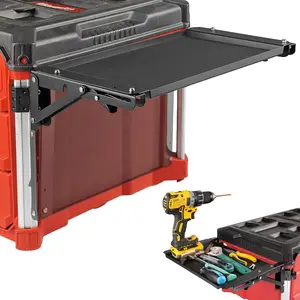 Foldable Magnetic Side Table for Tool Box, No Drilling Required, Accessories and Storage Box with Magnetic Tool Tray