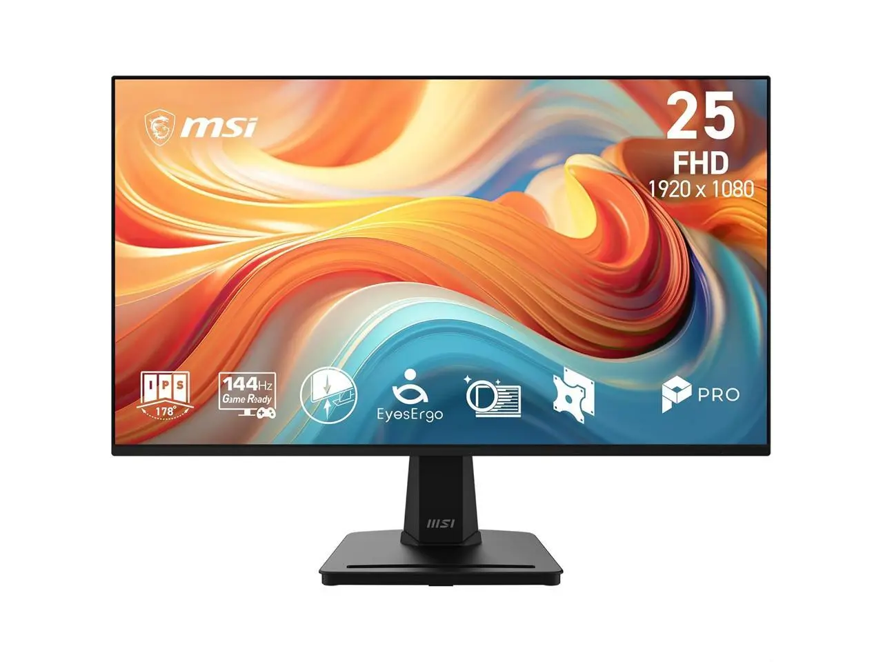 MSI 24 inch (24.5" viewable) Full HD 144Hz IPS AMD FreeSync 1ms  FHD Computer Monitor with VGA port for both work and gaming PRO MP251 E14L