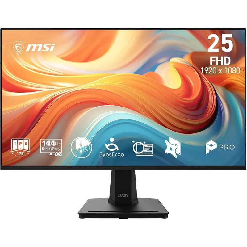 MSI 24 inch (24.5" viewable) Full HD 144Hz IPS AMD FreeSync 1ms  FHD Computer Monitor with VGA port for both work and gaming PRO MP251 E14L