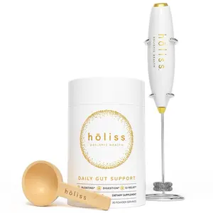 Daily Gut Support BUNDLE- Mixed Berry Daily Gut Support Powder, Reusable Mixer & Wooden Spoon Included, Healthcare Formula for Bloat & GI Distress Relief