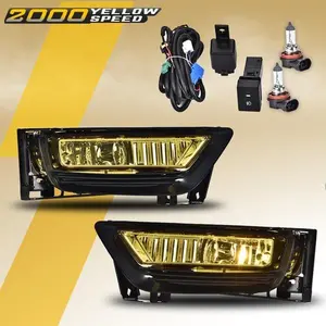 Fit For 2013-2015 Honda Accord Sedan Bumper Fog Lights W/ Switch Bulbs Yellow US