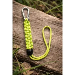 Paracord Water Bottle Clip Yellow and Green – Hands-Free Carry for Everyday