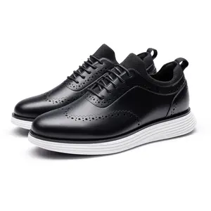 Bruno Marc MaxFlex SuiteCraft Men's Smart-Casual Casual Wingtip Dress Sneakers with Color Contrast Detail - Sports Shoes