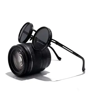 Stylish polarized glasses Lightweight Sunglasses for Men & Women D9 Gears Dimming Frame UV400 Protection Comfortable Fit Ergonomic Steampunk Style Stepless Rotating Dimming 100% UV400 Protection Magnesium-Aluminum Frame Universal Fit summerwins